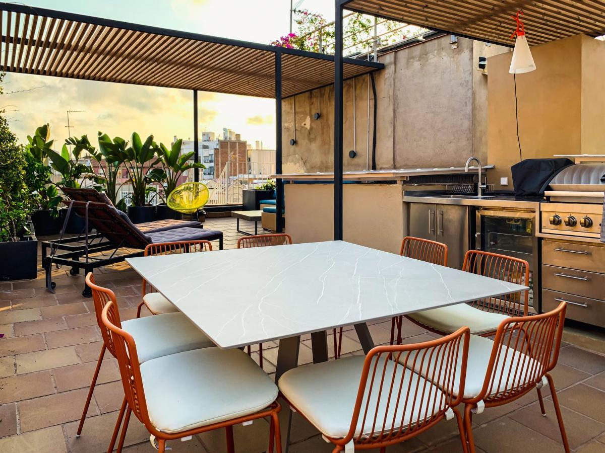 Incredible 2Br Penthouse With Urban Rooftop Garden Barcelona Eksteriør bilde